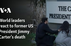 Los líderes mundiales reaccionan ante la muerte del expresidente estadounidense Jimmy Carter