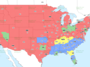 Mapas de cobertura televisiva de la Semana 17 de la NFL