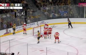 CGY@VGK: Vladar con una gran salvada contra Mark Stone