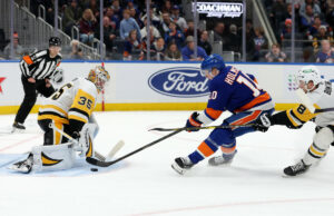 Alineación proyectada de los pingüinos y notas contra los isleños