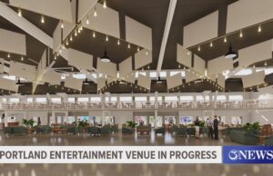 Lugar de entretenimiento de Portland en progreso