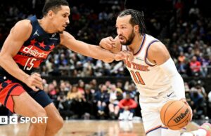 NBA: Jalen Brunson ayuda a los New York Knicks a vencer a los Washington Wizards