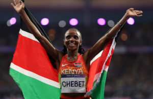 La campeona olímpica Beatrice Chebet destruye su propio récord mundial femenino de 5 km en Barcelona