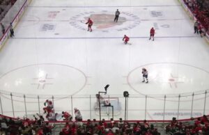 Nick Foligno con un gol contra Montréal Canadiens