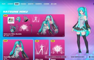 Hatsune Miku llega a la tienda 'Fortnite' mientras el mundo celebra
