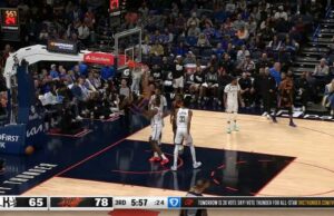 Jaylin Williams con la gran volcada