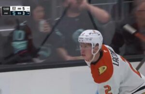 Jackson Lacombe con un gol contra Seattle Kraken