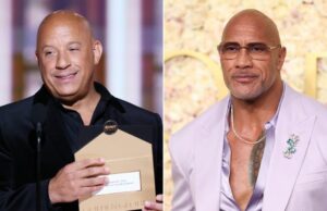 Vin Diesel saludó a Dwayne Johnson en los Globos de Oro y nos recordó su famosa pelea