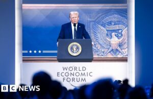 La élite de Davos asiente mientras Trump amenaza con dominar el mundo