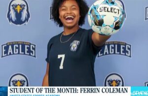 Estudiante del mes de la Academia de Deportes de Estados Unidos: Ferrin Coleman