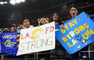 Los incendios forestales de Los Ángeles impulsan a los equipos deportivos y a los fanáticos a honrar a los socorristas | Noticias de fútbol americano