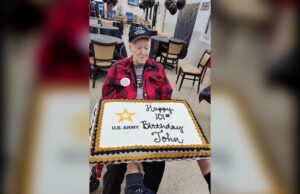 El veterano de la Segunda Guerra Mundial de Ardmore cumple 101 años