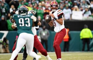 Los Washington Commanders pierden ante los Eagles 55-23, así es como reaccionó X
