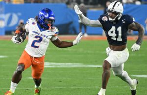 Ashton Jeanty no alcanza el récord terrestre de Barry Sanders en una sola temporada en la derrota del Fiesta Bowl de Boise State