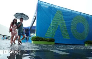 Abierto de Australia 2025: la lluvia y las tormentas interrumpen el juego el primer día en Melbourne Park