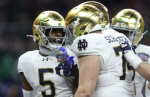 Resultados de los playoffs de fútbol americano universitario: Notre Dame se encarga de Georgia en el Sugar Bowl y avanza para enfrentar a Penn State en la semifinal