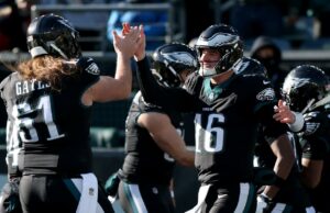 Eagles gana 10-0 sobre Giants en el medio tiempo