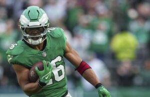 Eagles darán descanso a Saquon Barkley en la Semana 18