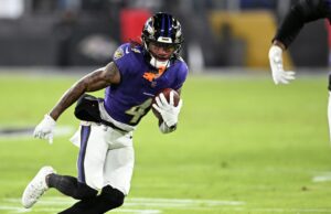 Zay Flowers descartado para Ravens-Steelers