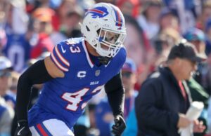 El apoyador Terrel Bernard de los Bills no jugará esta semana