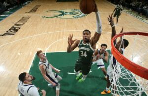 Mire a Giannis Antetokounmpo lograr el triple-doble número 50 de su carrera y ayudar a los Bucks a romper la racha de victorias de los Kings