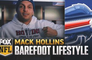 Bills vs. Chiefs: WR Mack Hollins comparte su historia de estilo de vida descalzo