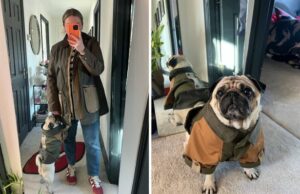 Joules acaba de lanzar abrigos impermeables que te permiten combinar con tu perro