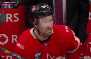 Mikael Granlund con un gol contra Canadá