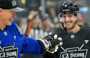 Bieber, Roenick Skate en beneficio para LA Fire Relief Fund