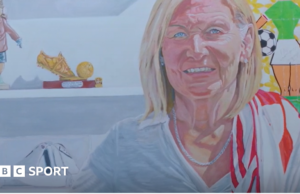 'Trailblazer' para fútbol femenino en Inglaterra pintado por David James