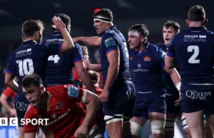 Campeonato United Rugby: Munster 28-34 Edimburgo-El equipo de Sean Everitt en lugares de play-off con Munster Win