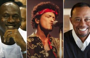 Celebridades que aman el juego, desde Drake y Bruno Mars hasta Michael Jordan, Charles Barkley y Tiger Woods, pero ¿a quienes apostaron $ US1.5 millones al lado de los fanáticos de Taylor Swift en el Super Bowl del año pasado?