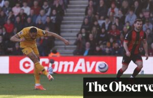 Cunha conmociona a Bournemouth de 10 hombres para facilitar los temores de descenso de los lobos | Liga Premier