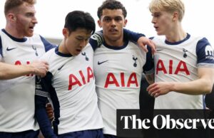 Los primeros conjuntos de Doble de Johnson Tottenham en la forma de ganar en Ipswich | Liga Premier