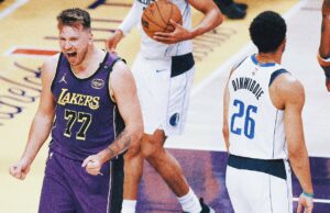 Triple-Double de Luka Doncic lleva a los Lakers más allá de los Mavs 107-99 en el juego de venganza posterior al comercio