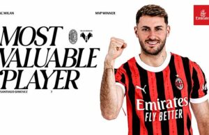 Giménez es el MVP de AC Milan v Hellas Verona