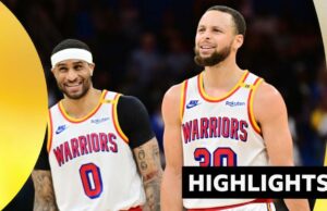 Curry llega a 12 triples por tercera vez a medida que los guerreros ganan