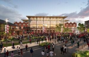 Distrito de entretenimiento de la Universidad North Park, hitos del proyecto Arena