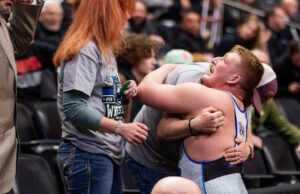 Celebración del título estatal de la lucha libre