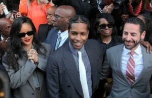 Rihanna reacciona a un veredicto de $ AP Rocky no culpable