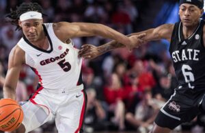 Baloncesto UGA en la burbuja que ingresa al juego de Texas A&M