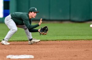 El béisbol de Michigan State barre el oeste de Michigan para abrir la temporada 2025