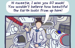 La madre astronauta llama a casa desde el espacio por primera vez