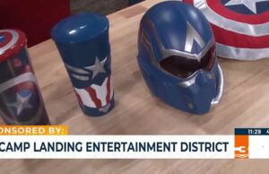 Distrito de entretenimiento de aterrizaje del campamento