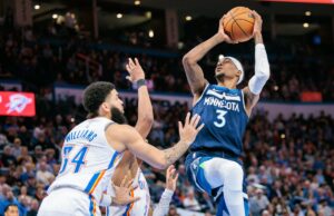 Timberwolves borra un déficit de 25 puntos para derrotar a Thunder 131-128 en tiempo extra