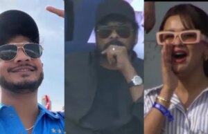 Sunny Deol, Chiranjeevi, Munawar Faruqui disfruta de Ind vs Pak Match in Dubai
