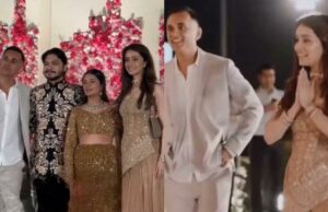Shraddha Kapoor y su novio rumoreado Rahul Mody asisten a una boda en Ahmedabad