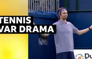 Alexander Bublik sirve as de la axila contra Felix Auger-Aliassime después del drama VAR en Dubai