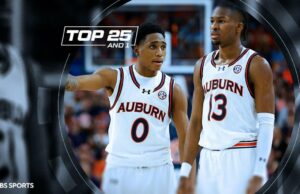 Ranking de baloncesto universitario: el cuerpo de trabajo mantiene a Auburn en el número 1 a pesar de la pérdida, ya que Clemson se une a los 25 y 1