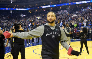 NBA All-Star 2025: Stephen Curry hace que la práctica sea espectacular hacia atrás y sin aspecto sin aspecto de la práctica